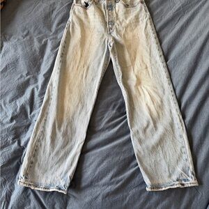 Levi's Washed Light Blue Straight-Leg Women's Jeans